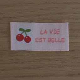 Étiquettes fantaisies - La vie est belle