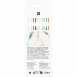 Kit de bracelets bresilien neon mix colours Rico Design