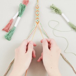 Kit de bracelets bresilien neon mix colours Rico Design