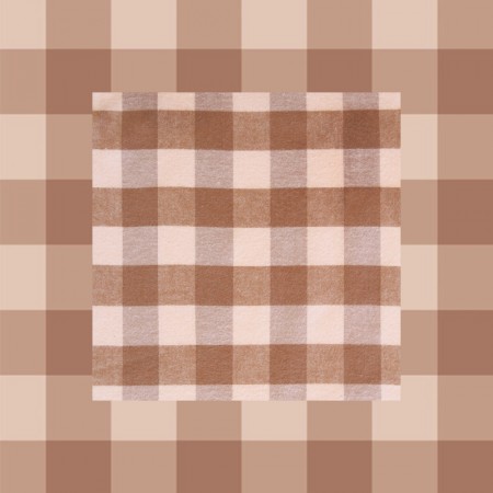 Art Gallery Fabrics - Highlands Flannel - Buffalo Plaid Mini Mocha