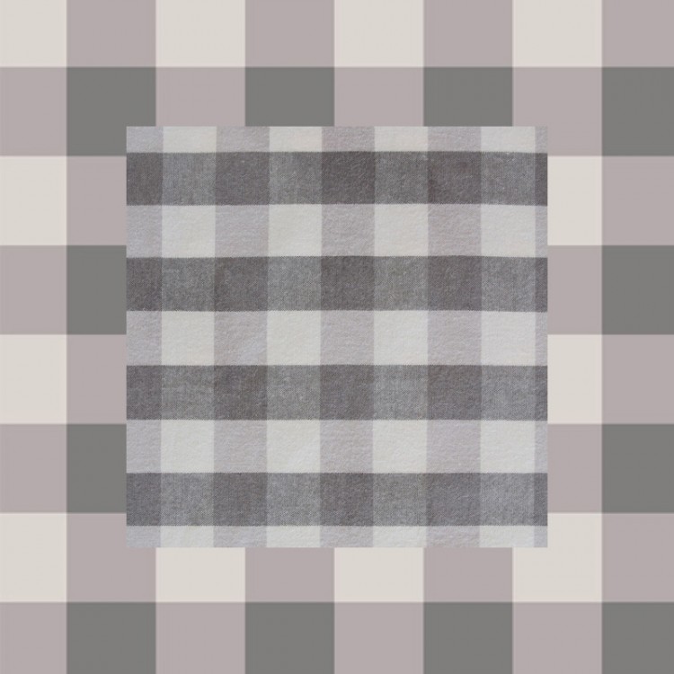 Art Gallery Fabrics - Highlands Flannel - Buffalo Plaid Mini Mink