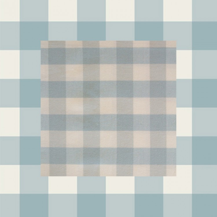 Art Gallery Fabrics - Highlands Flannel - Buffalo Plaid Mini clouds
