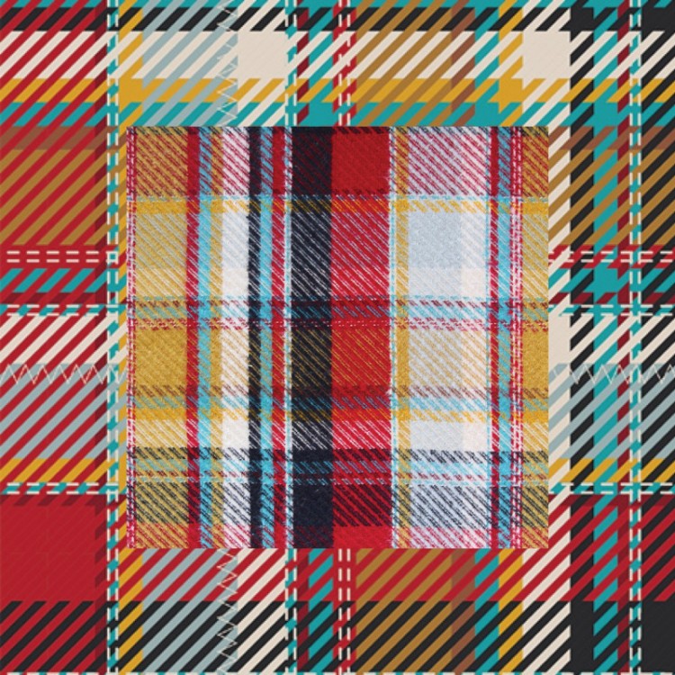 Art Gallery Fabrics - Highlands Flannel - Royal Plaid Berry Pie