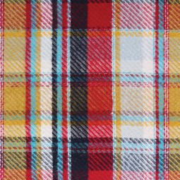 Art Gallery Fabrics - Highlands Flannel - Royal Plaid Berry Pie