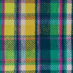Art Gallery Fabrics - Highlands Flannel - Royal Plaid Sunrise