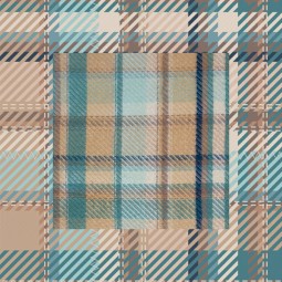 Art Gallery Fabrics - Highlands Flannel - Royal Plaid Horizon