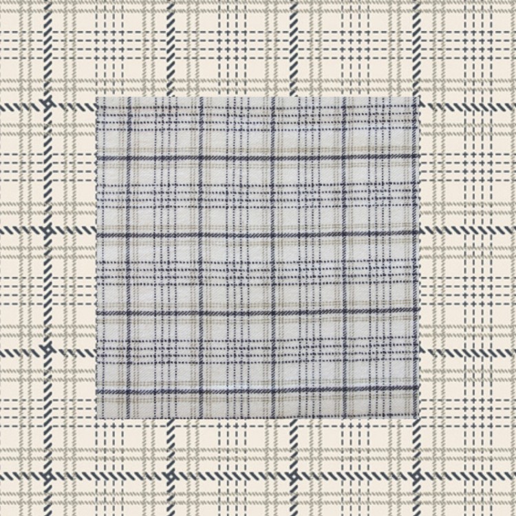 Art Gallery Fabrics - Highlands Flannel - Crosshatch Plaid Oatmilk