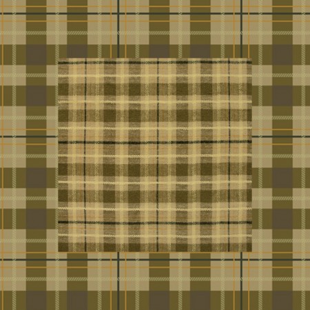 Art Gallery Fabrics - Highlands Flannel - Check Plaid Olive Jam