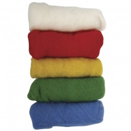Laine cardée - Assortiment multicolore