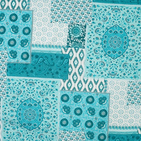 Tissu popeline de viscose - Cashmere patch