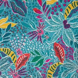 Tissu rayonne - Lorette bleu