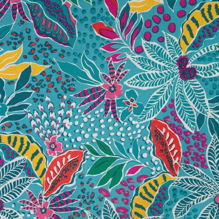 Tissu rayonne - Lorette bleu