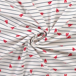 Tissu jersey - Lobster navy