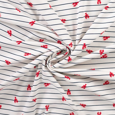Tissu jersey - Lobster navy