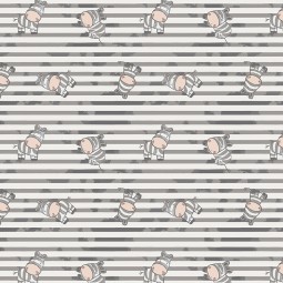 Tissu jersey - Rayure zèbre