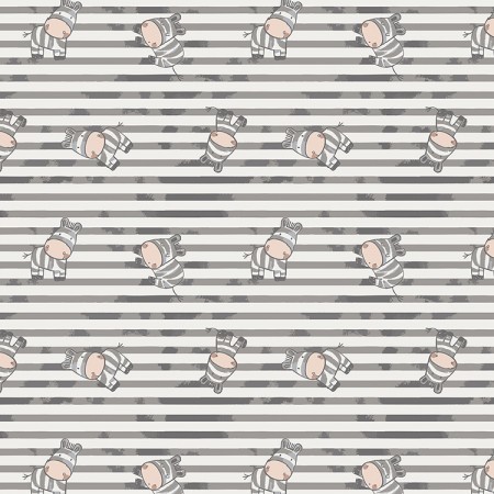 Tissu jersey - Rayure zèbre