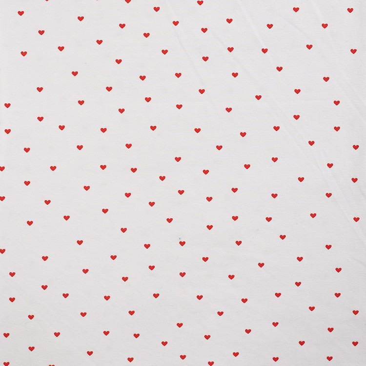 Tissu jersey - Hearts écru
