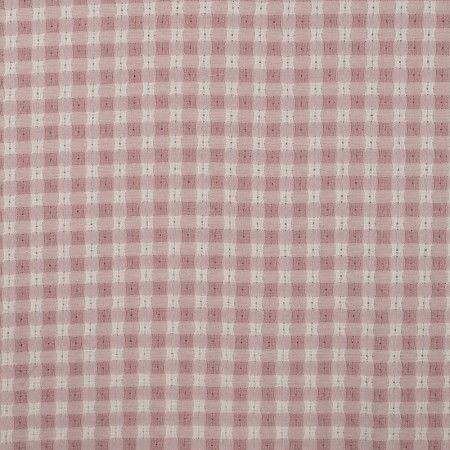 Tissu coton ajouré - Jaylin dusty rose