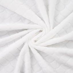 Tissu polaire doudou - Mermaid écru