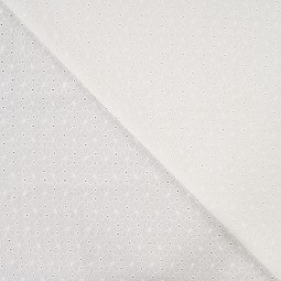 Tissu Broderie - Liza blanc