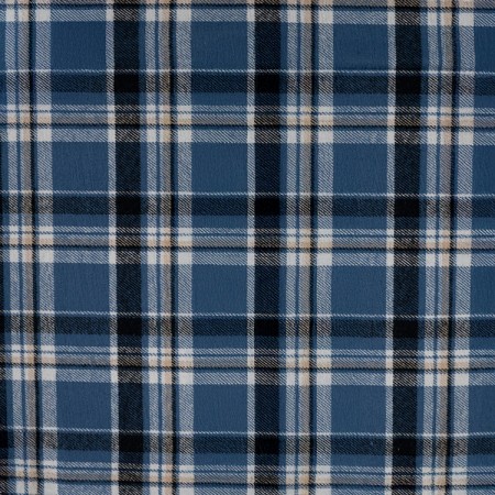Tissu flanelle - Carreaux denim