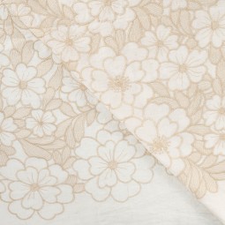 Tissu Broderie - Hortense écru