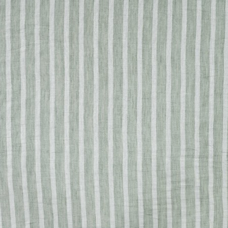 Tissu polyester - Rayure vert