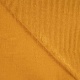 Tissu double gaze - Ocre lurex