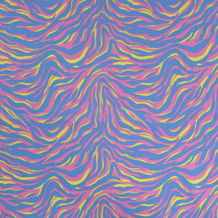 Tissu voile de coton - Zebra yellow