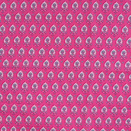 Tissu voile de coton - Cachemire rose