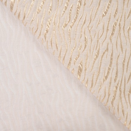 Tissu brocart - Skin naturel doré