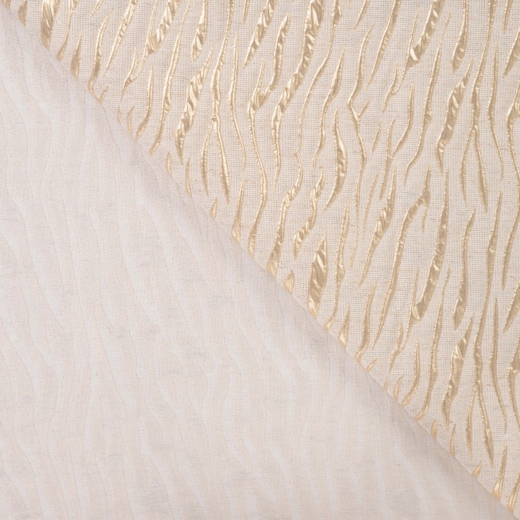 Tissu brocart - Skin naturel doré