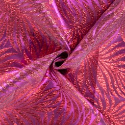 Tissu brocart - Pink lady