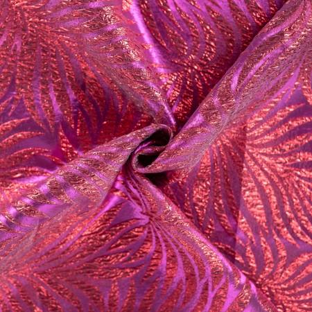 Tissu brocart - Pink lady