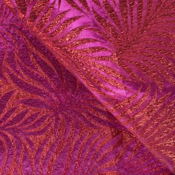 Tissu brocart - Pink lady