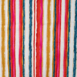 Tissu viscose - Stripes coral