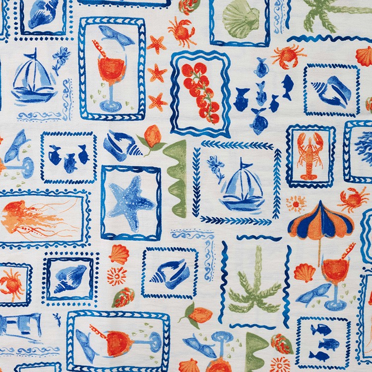 Tissu viscose - Tropical maritime