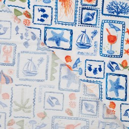 Tissu viscose - Tropical maritime