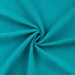 Tissu lin lavé - Petrole