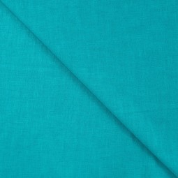 Tissu lin lavé - Petrole