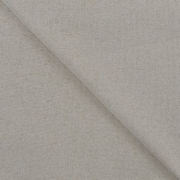 Tissu Bord-côte - Écru paillettes dorées