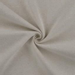 Tissu Bord-côte - Écru paillettes dorées