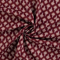 Tissu voile de coton - Géraldine cognac