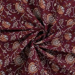 Tissu voile de coton - Maëlle cognac