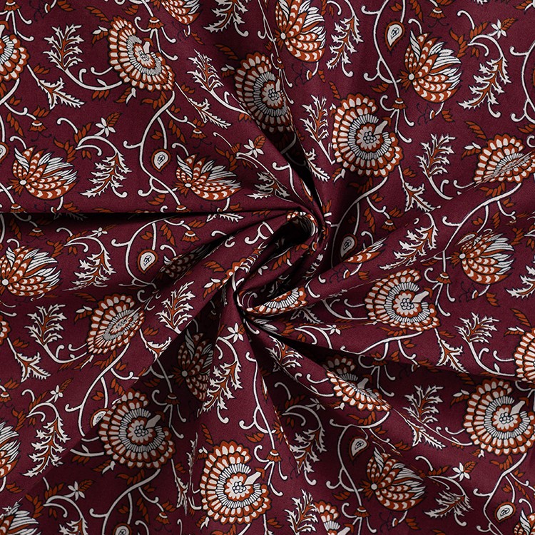 Tissu voile de coton - Maëlle cognac