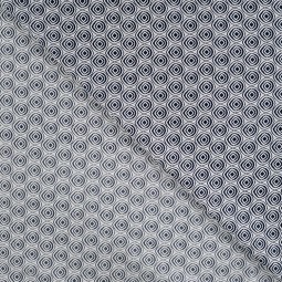 Tissu voile de coton - Losange marine