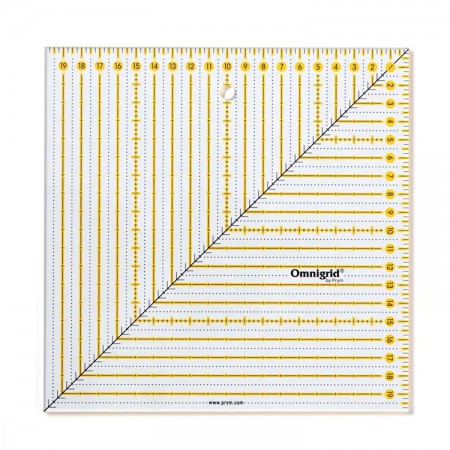 Règle de patchwork Omnigrip 20 x 20 cm antidérapante