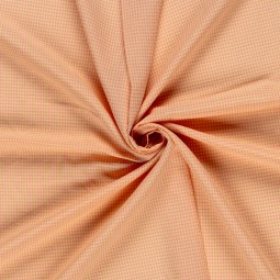 Tissu seersucker - Mini vichy rose et jaune