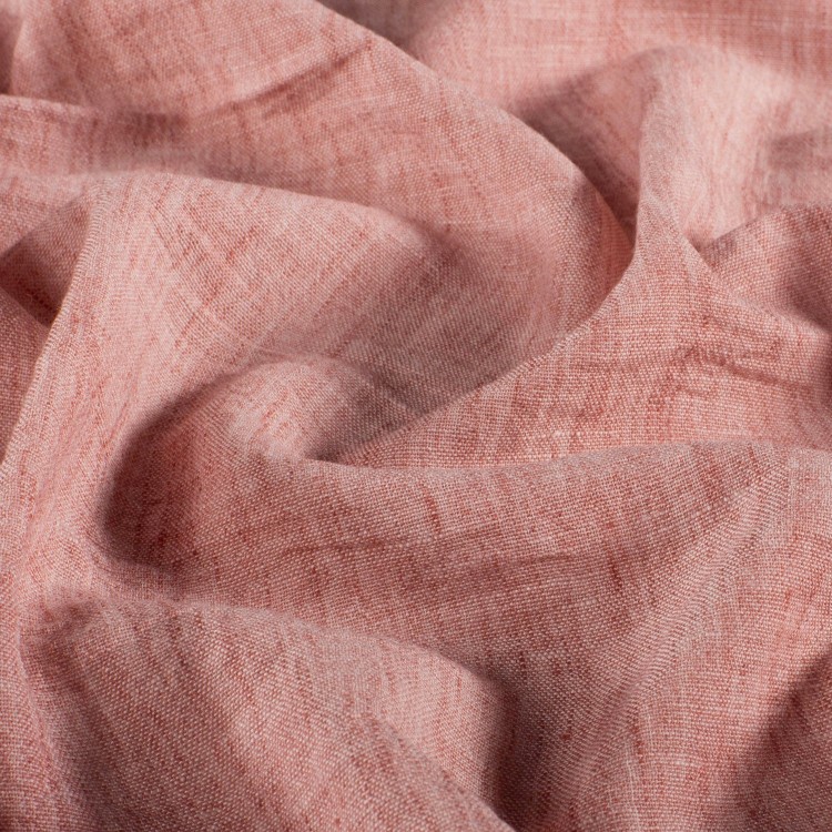 Tissu Polyester - Esprit chambray vieux rose