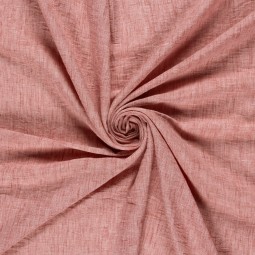 Tissu Polyester - Esprit chambray vieux rose